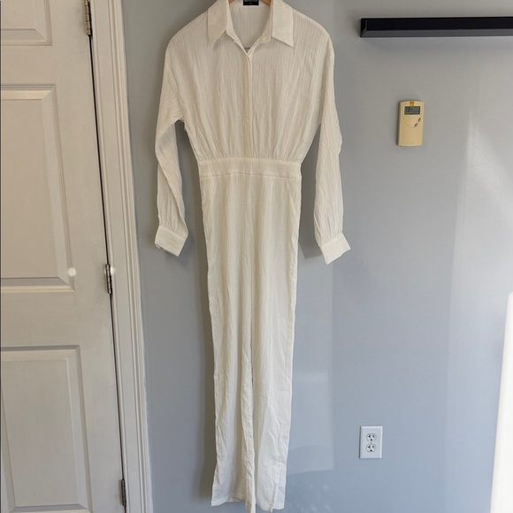 White Fox Boutique Pants - White Fox Long Sleeve Jumpsuit